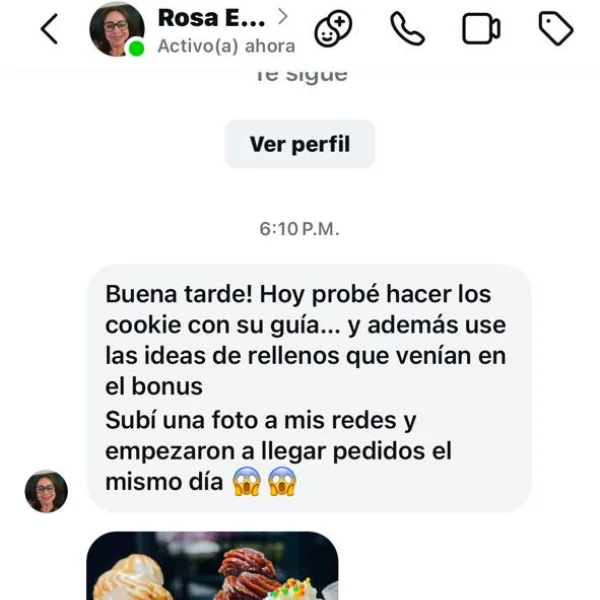 Testimonio: publicación que generó pedidos