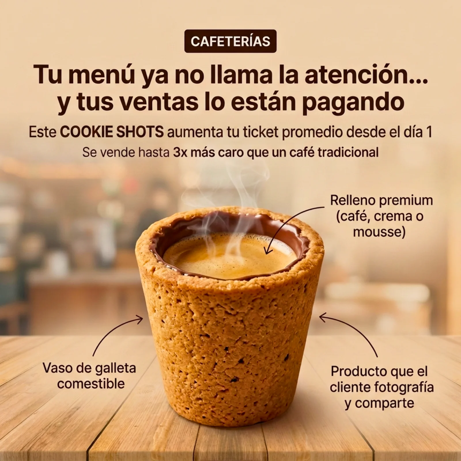 Diagrama Técnico de Cookie Shots
