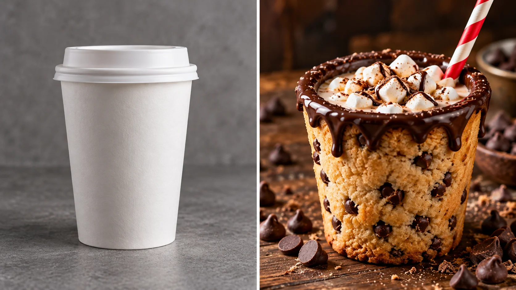 Comparativa café simple vs Cookie Shot
